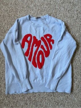 LOFT Light Blue Crewneck Sweater